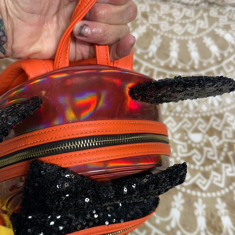 Loungefly Minnie Mouse Sequin Mini Backpack - Disney Parks Exclusive Unisex